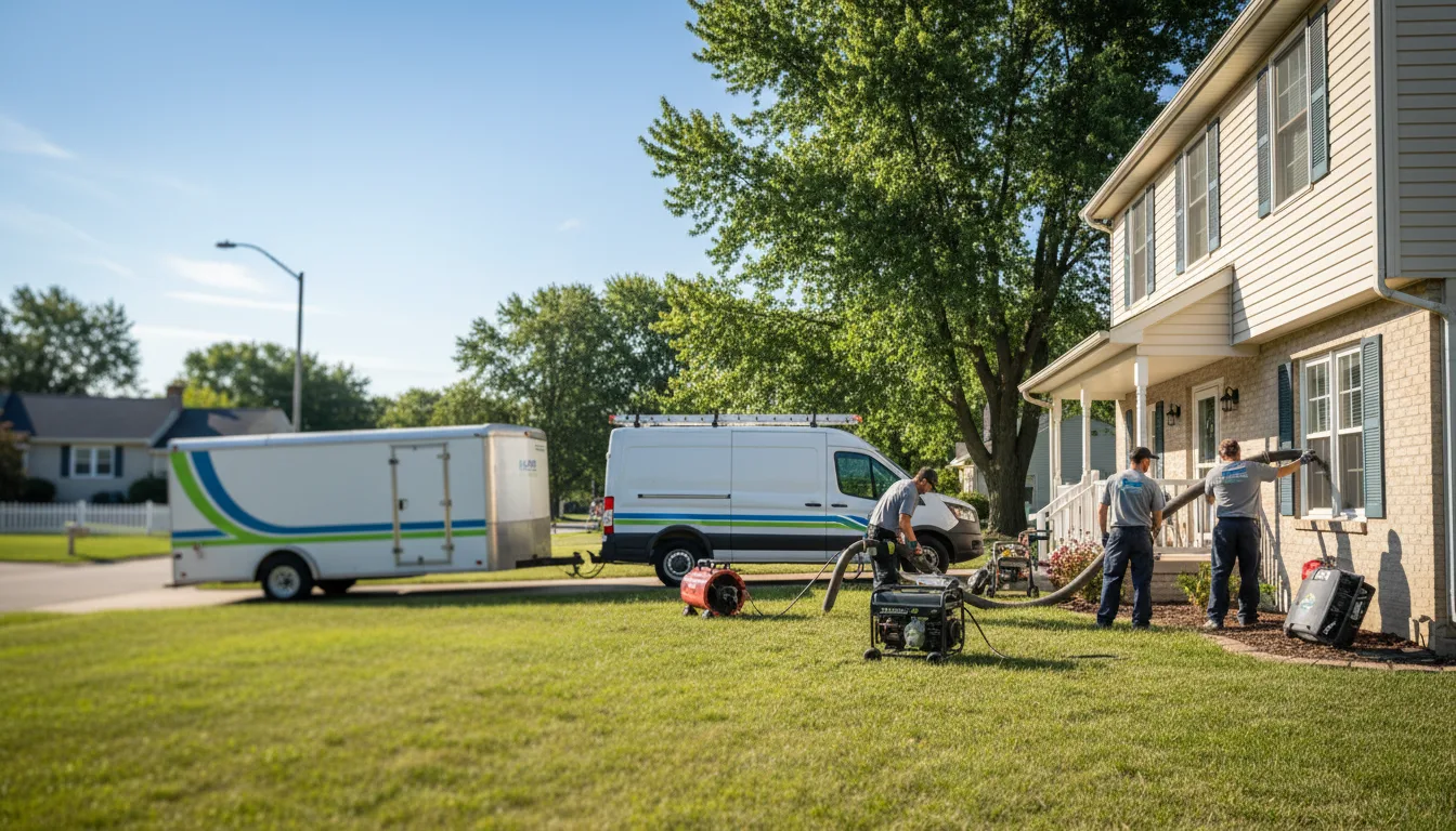 Flooded Basement Restoration And Cleanup With Repair in Columbia, IA near me